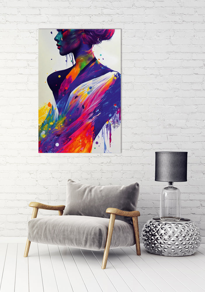 Acrylglasbild Farbumspielte Eleganz