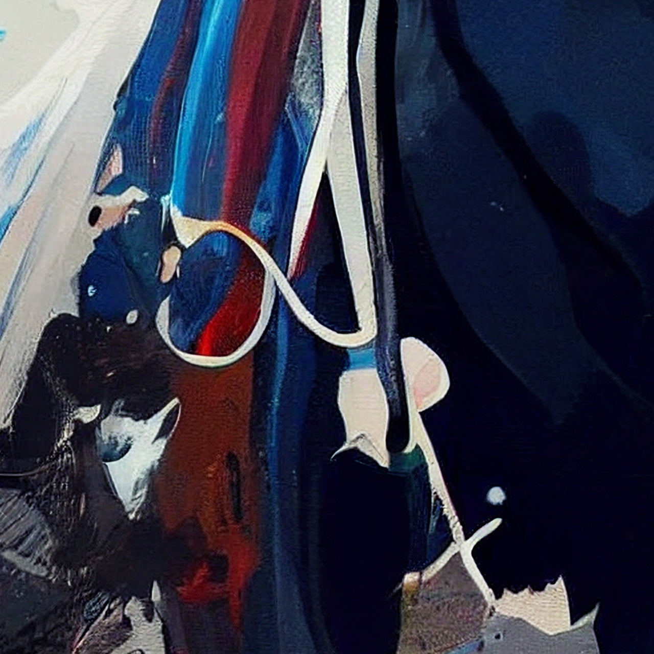 Acrylglasbild Coole Kuh