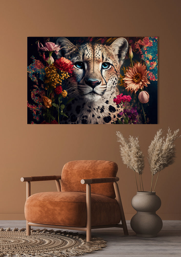 Acrylglasbild Leo Flowers