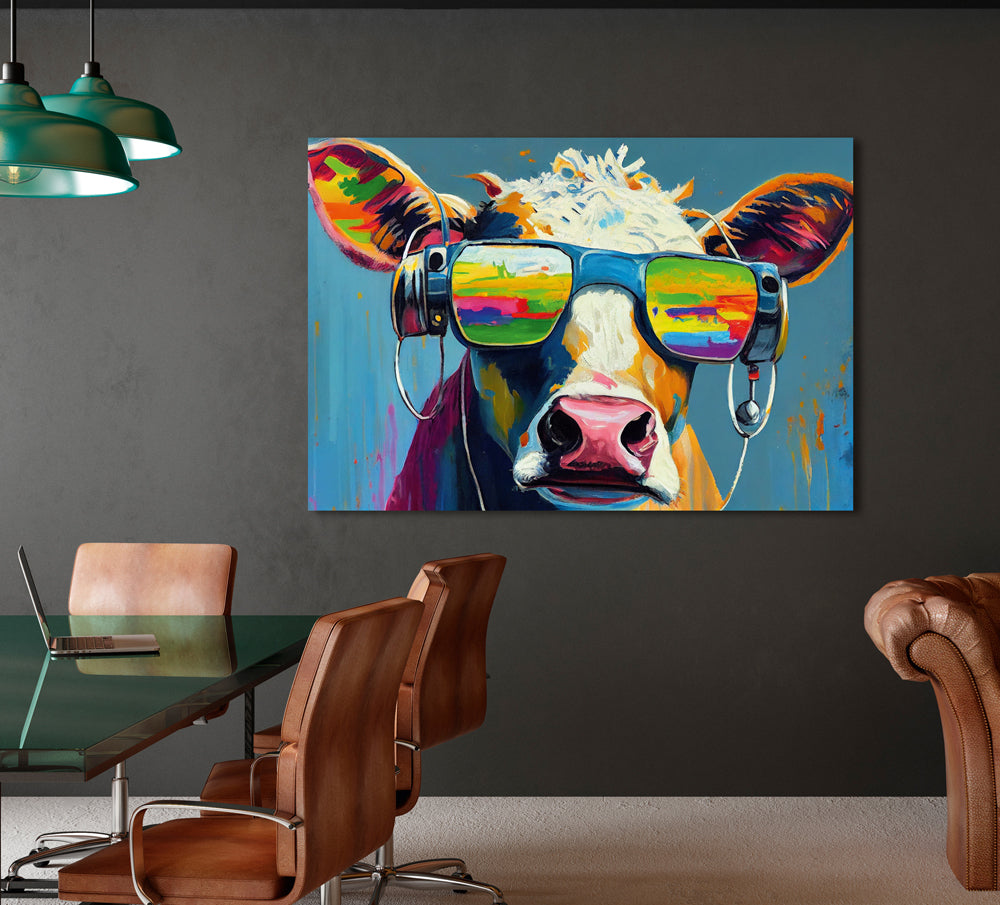 Acrylglasbild Muh Cool
