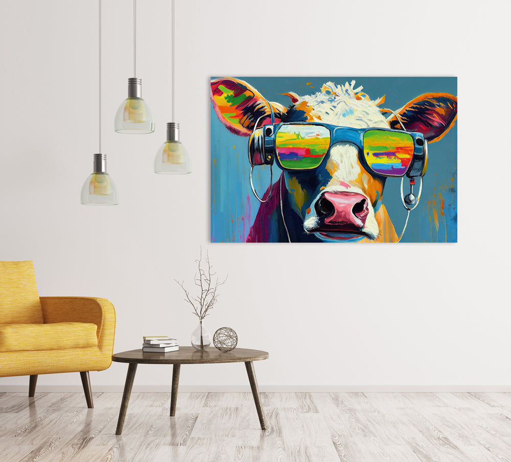 Acrylglasbild Muh Cool
