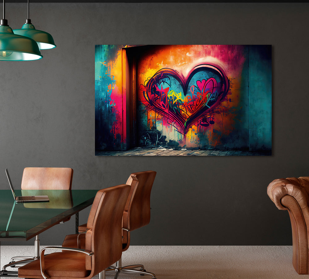 Acrylglasbild Street Heart