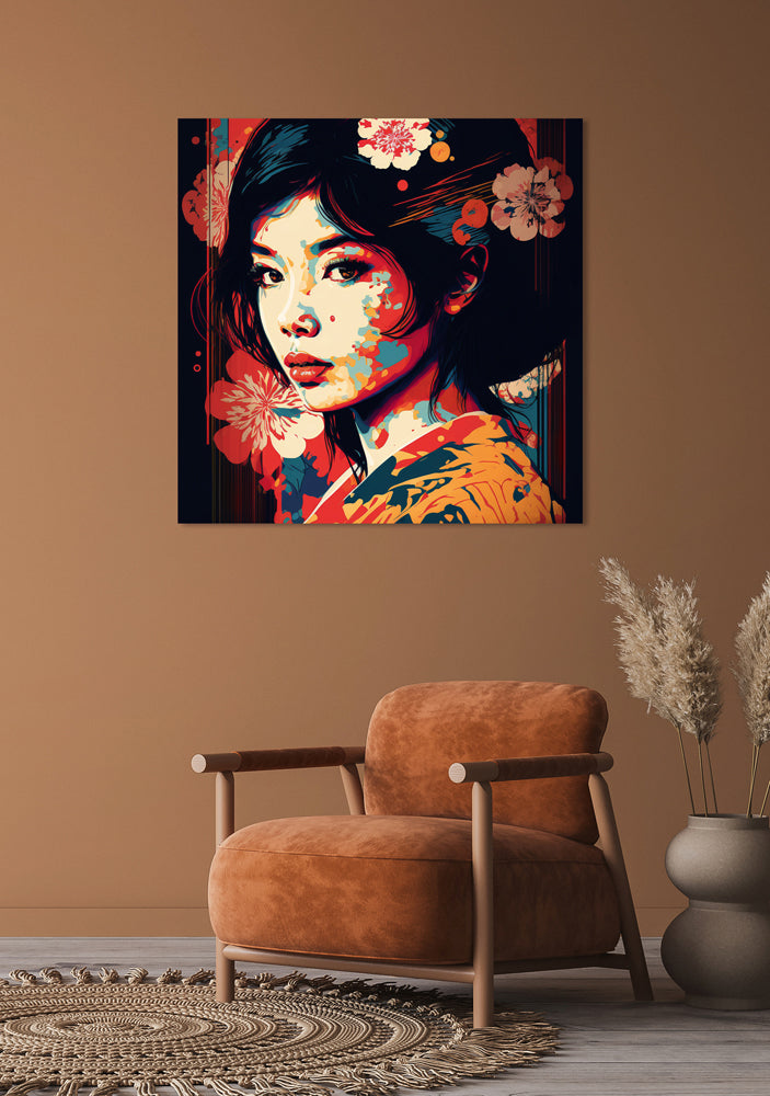 Acrylglasbild Asia Flowers