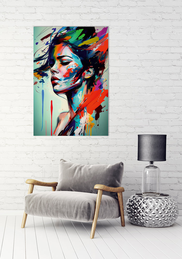 tableau en verre acrylique Colour Splash