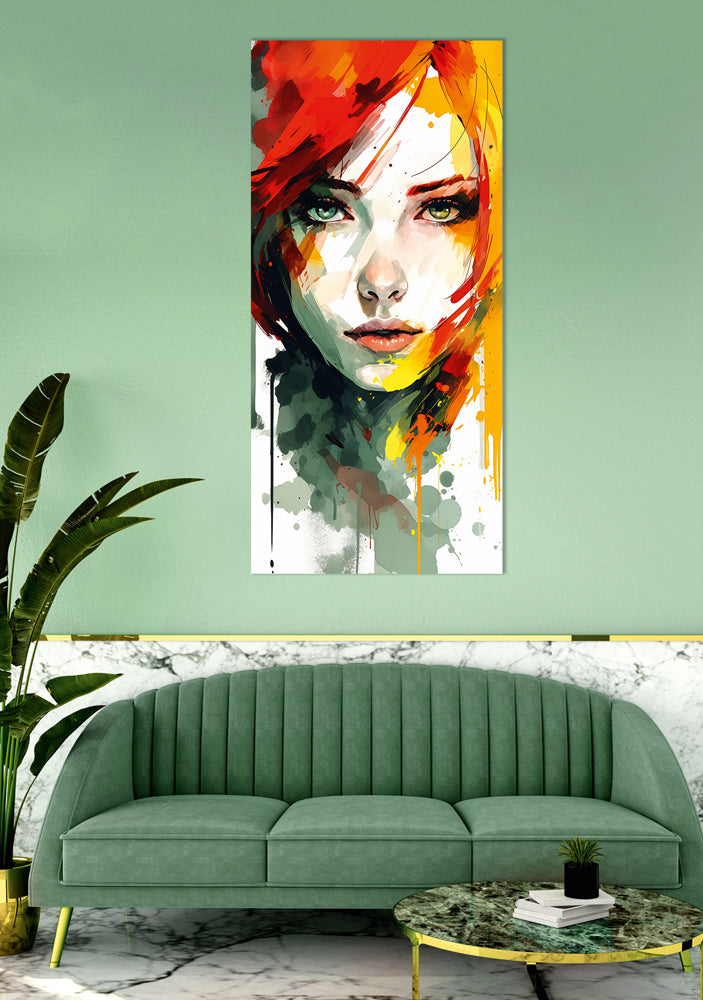 Acrylglasbild Glowing Girl