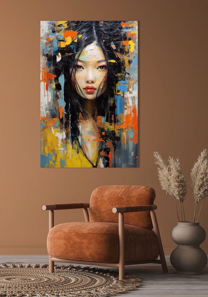 Acrylglasbild Asia Girl