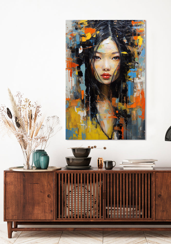 Acrylglasbild Asia Girl