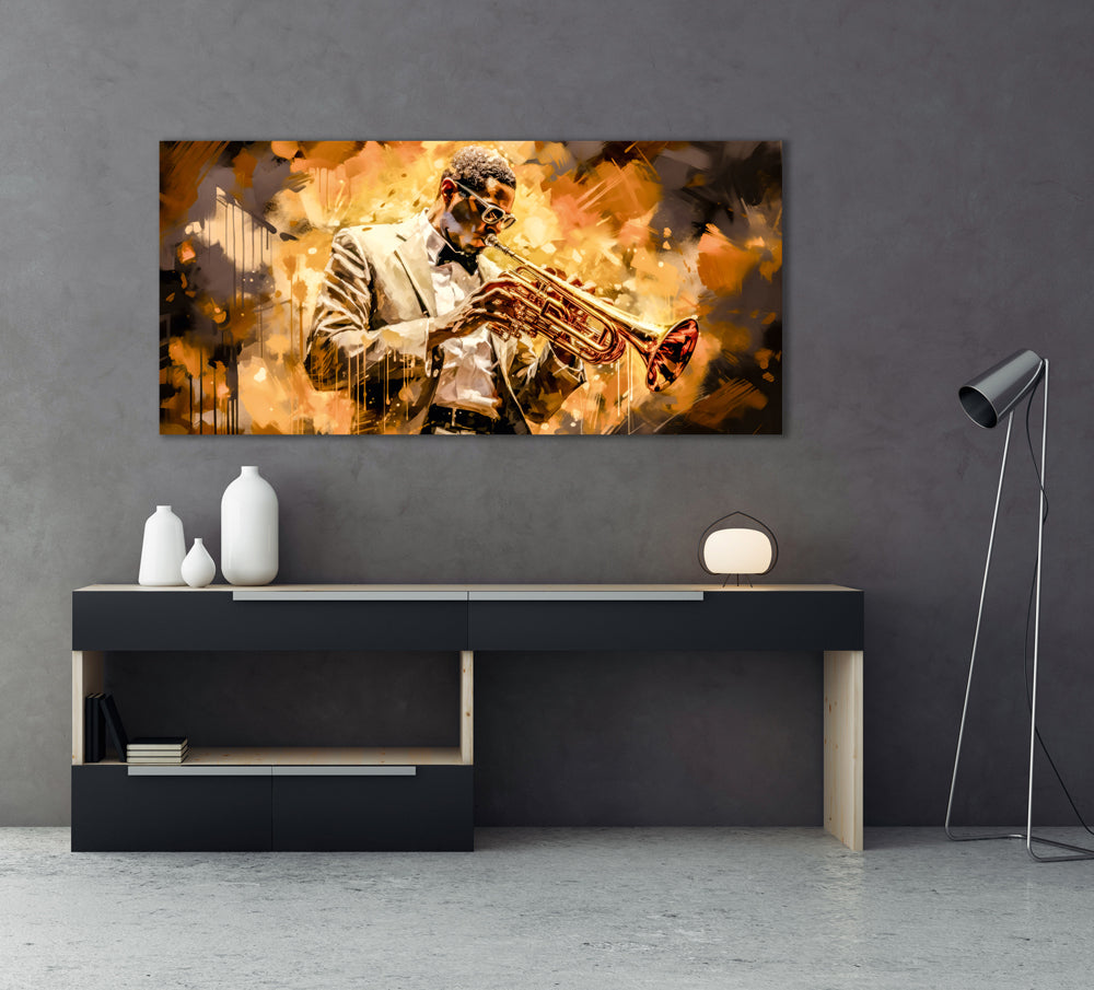 Acrylglasbild Golden Sounds