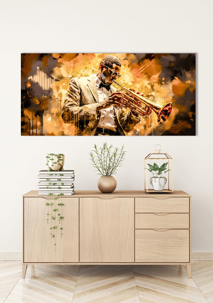 acrylic glass picture Golden Sounds
