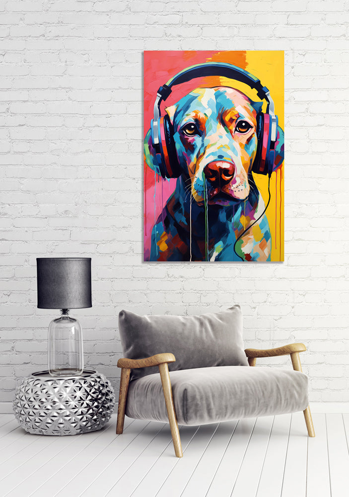 Acrylglasbild Doggy Sound