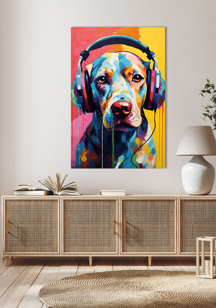 acrylic glass picture Doggy Sound