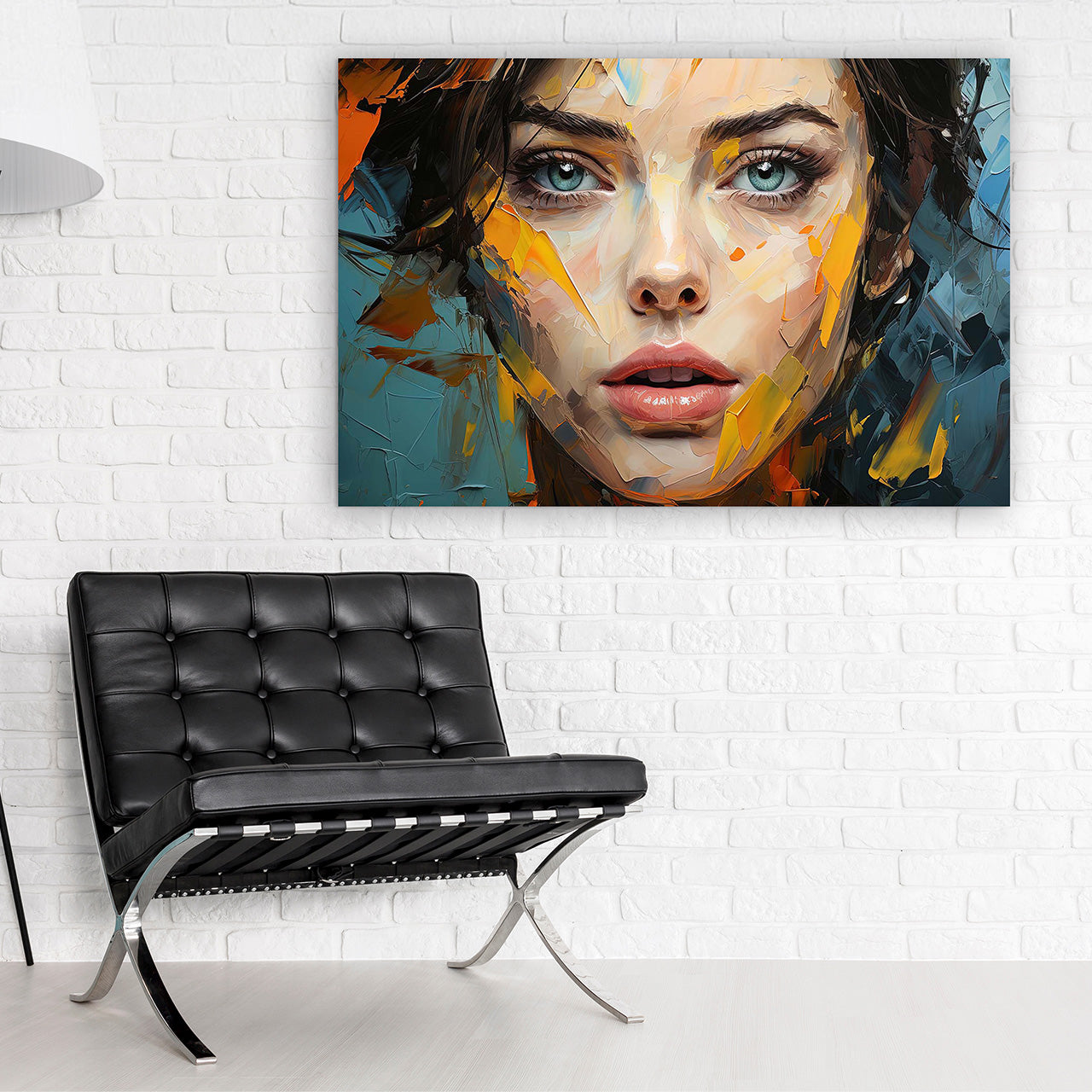 Acrylglasbild Beauty with Splashes of Colour