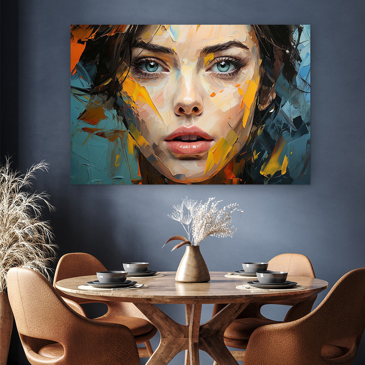 Acrylglasbild Beauty with Splashes of Colour