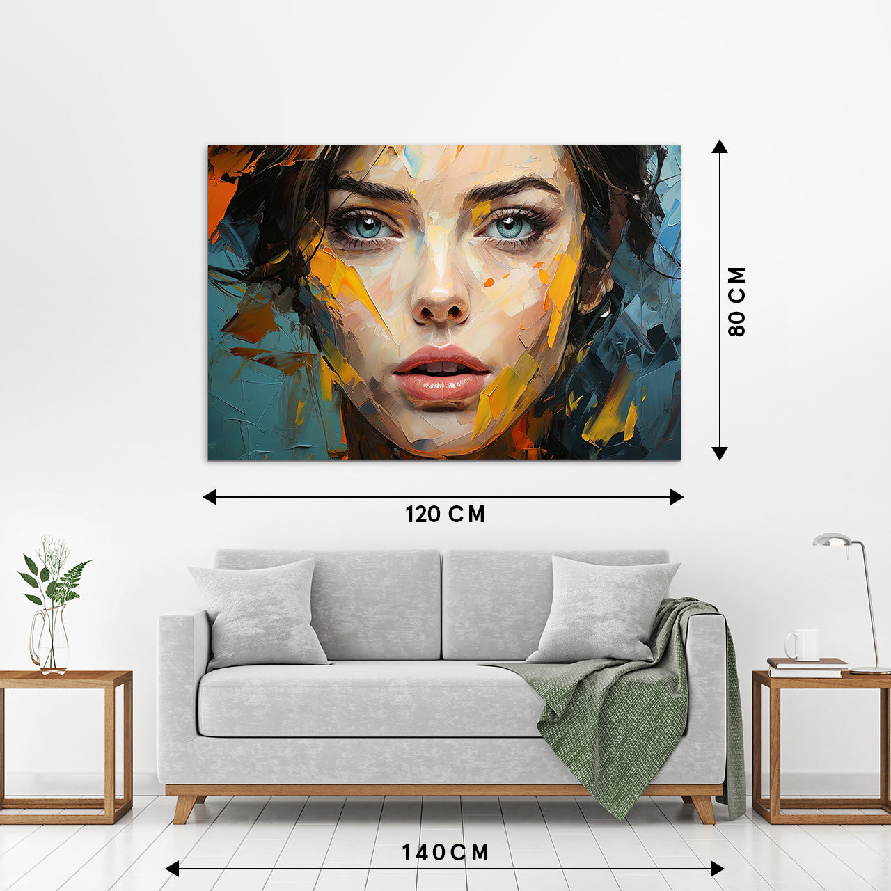 Acrylglasbild Beauty with Splashes of Colour