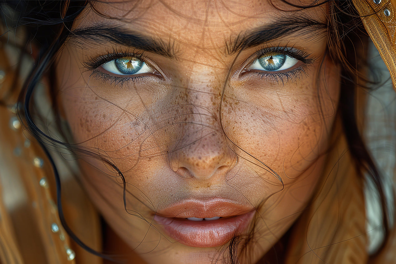 Acrylglasbild Green Eyes Oriental