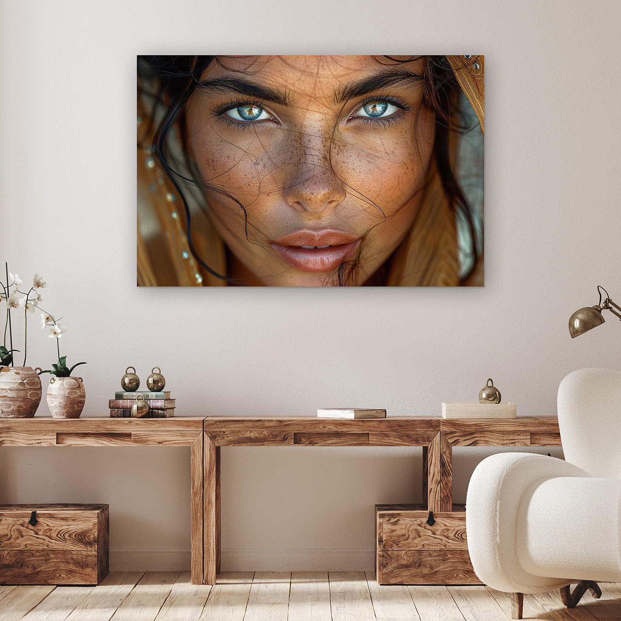 Acrylglasbild Green Eyes Oriental