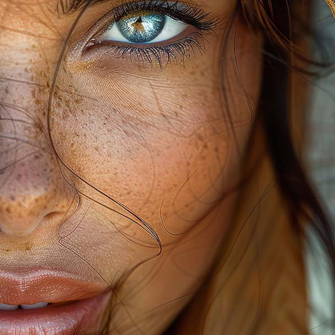 Acrylglasbild Green Eyes Oriental