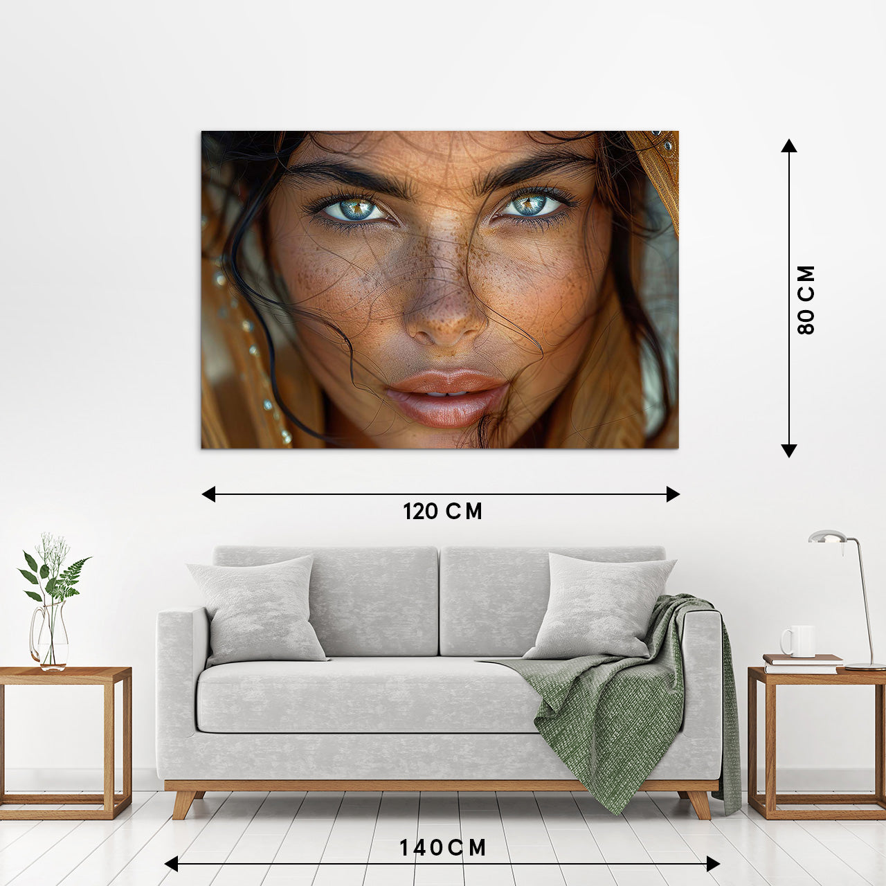 Acrylglasbild Green Eyes Oriental