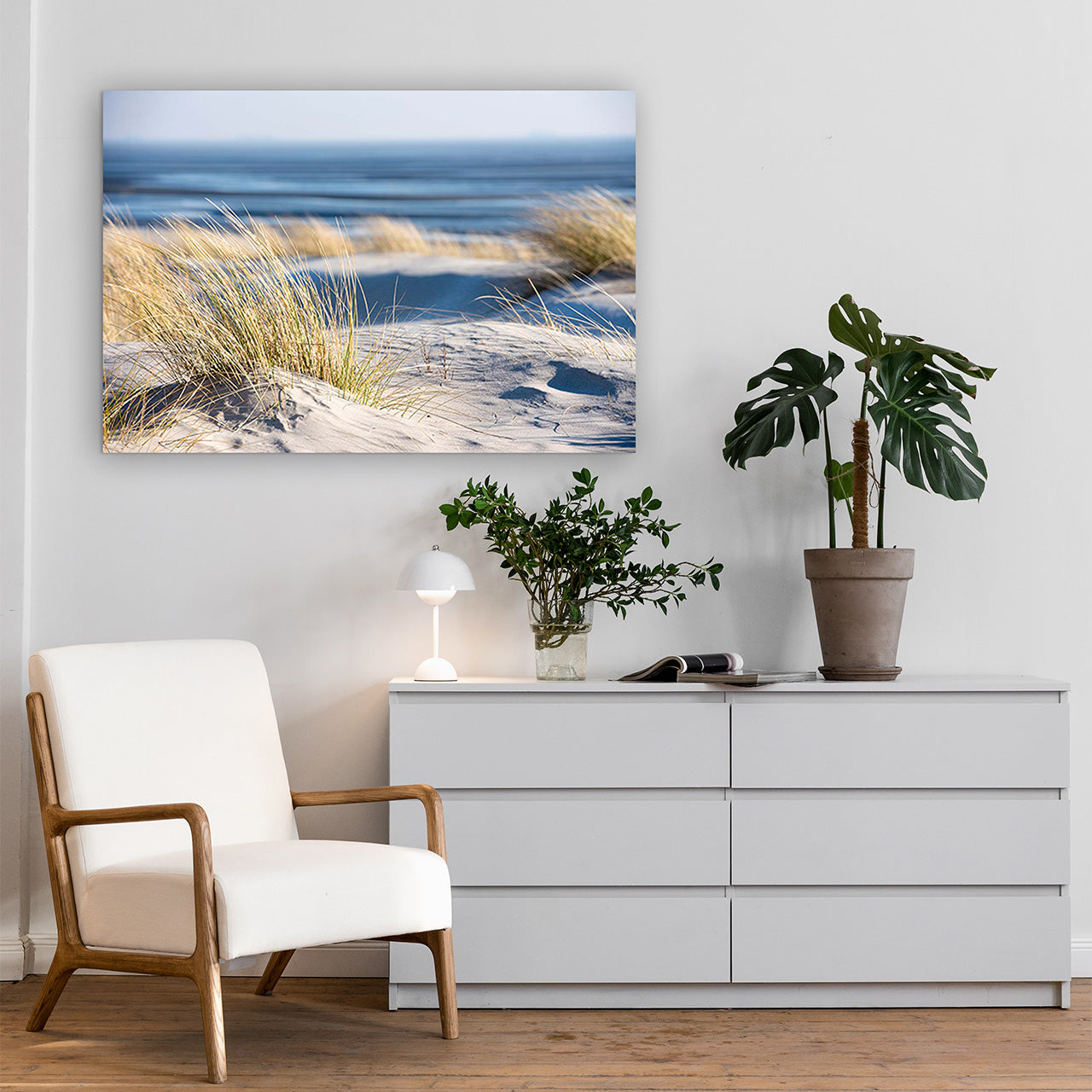 acrylic glass picture Time Out on the Beach