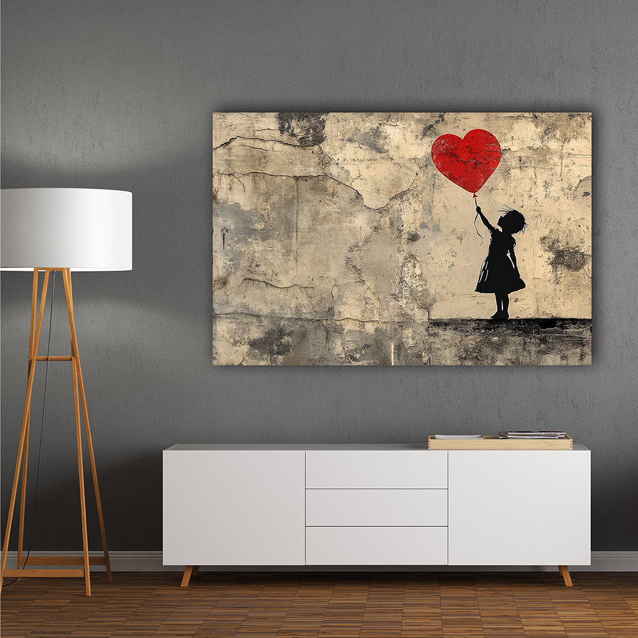 Acrylglasbild Love Balloon