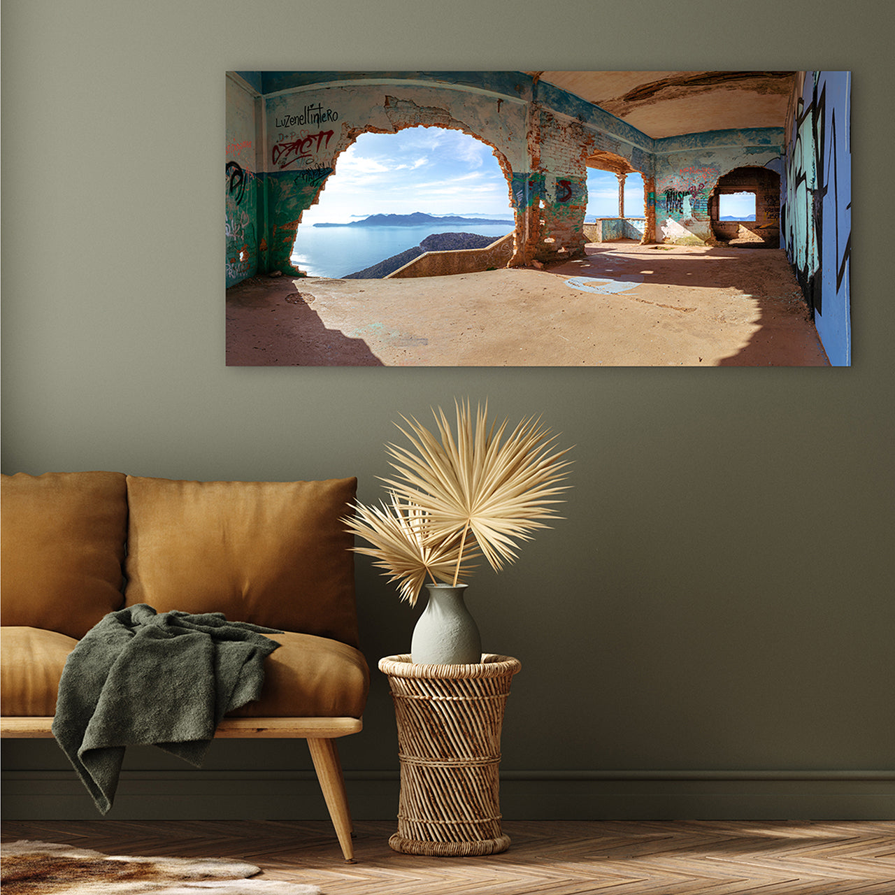 Acrylglasbild Lost Place am Meer