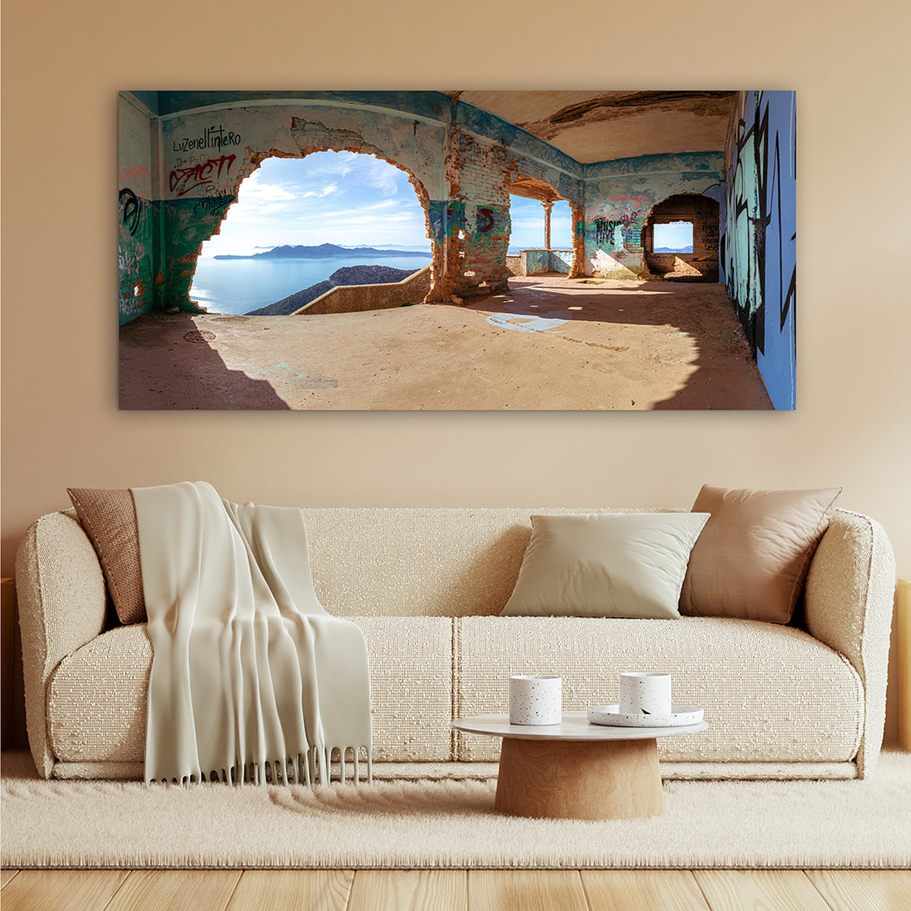 Acrylic print Lost Place by the sea