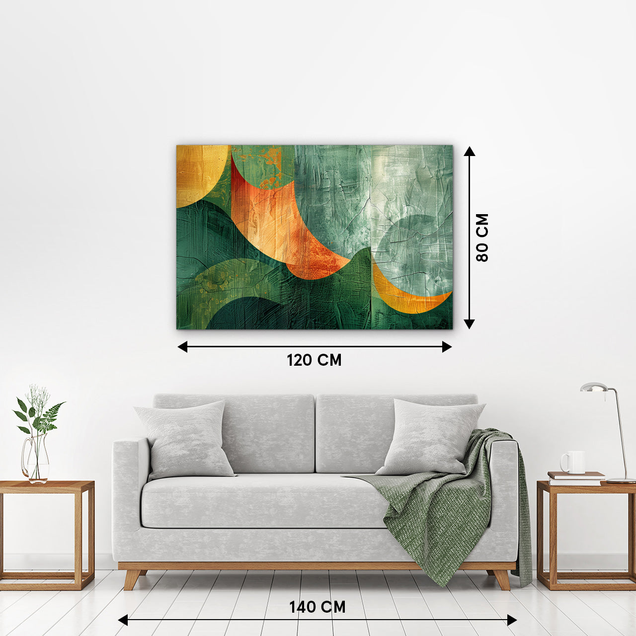 Tableau en verre acrylique Leaves