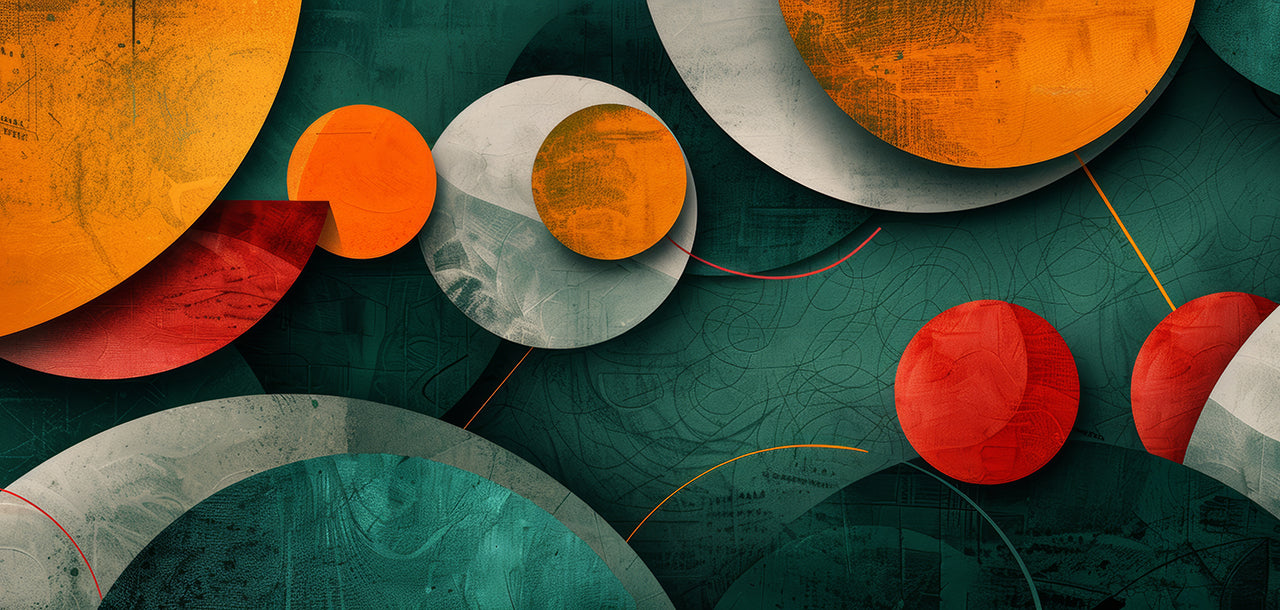 Acrylglasbild Autumn Geometry