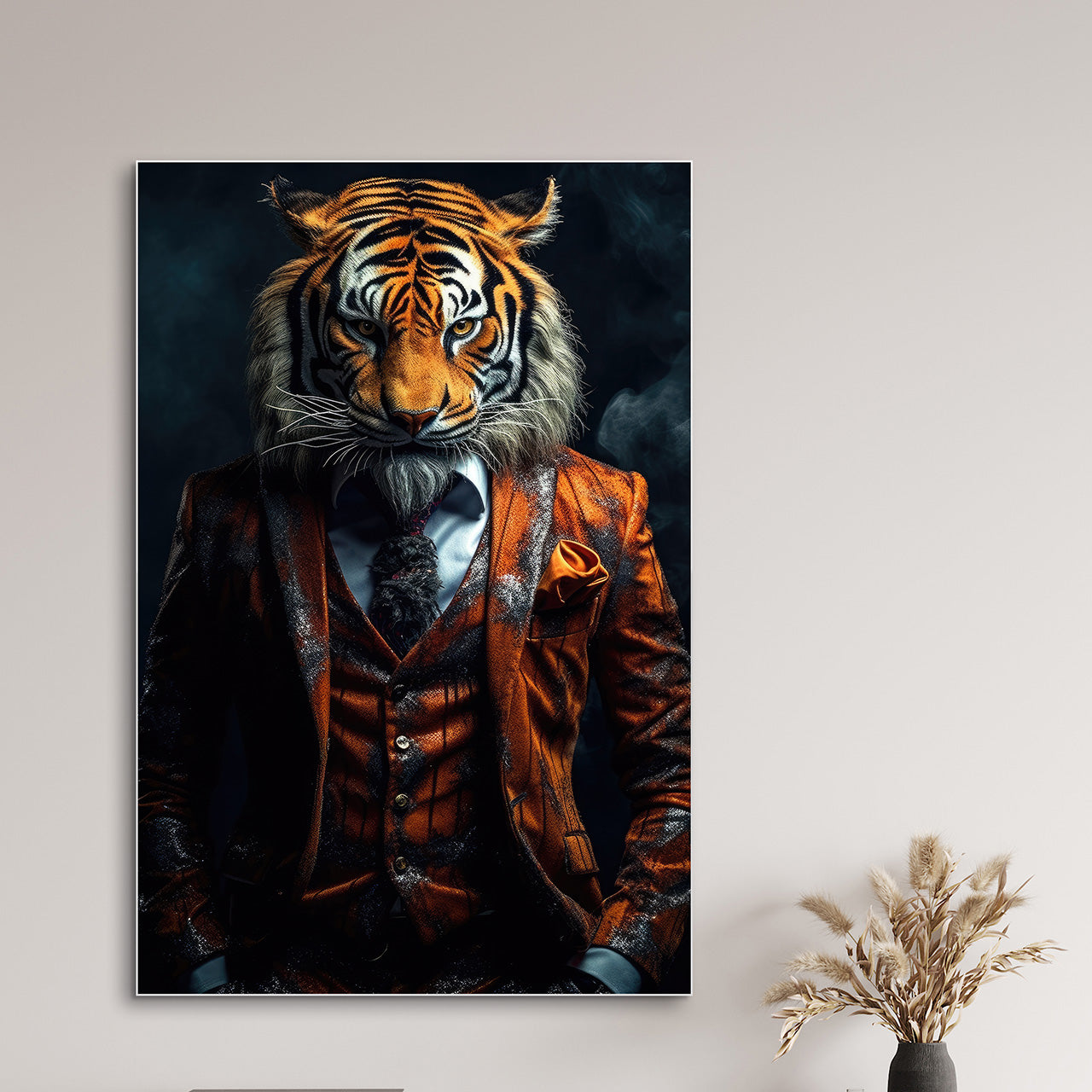 Acrylglasbild Stylish Tiger