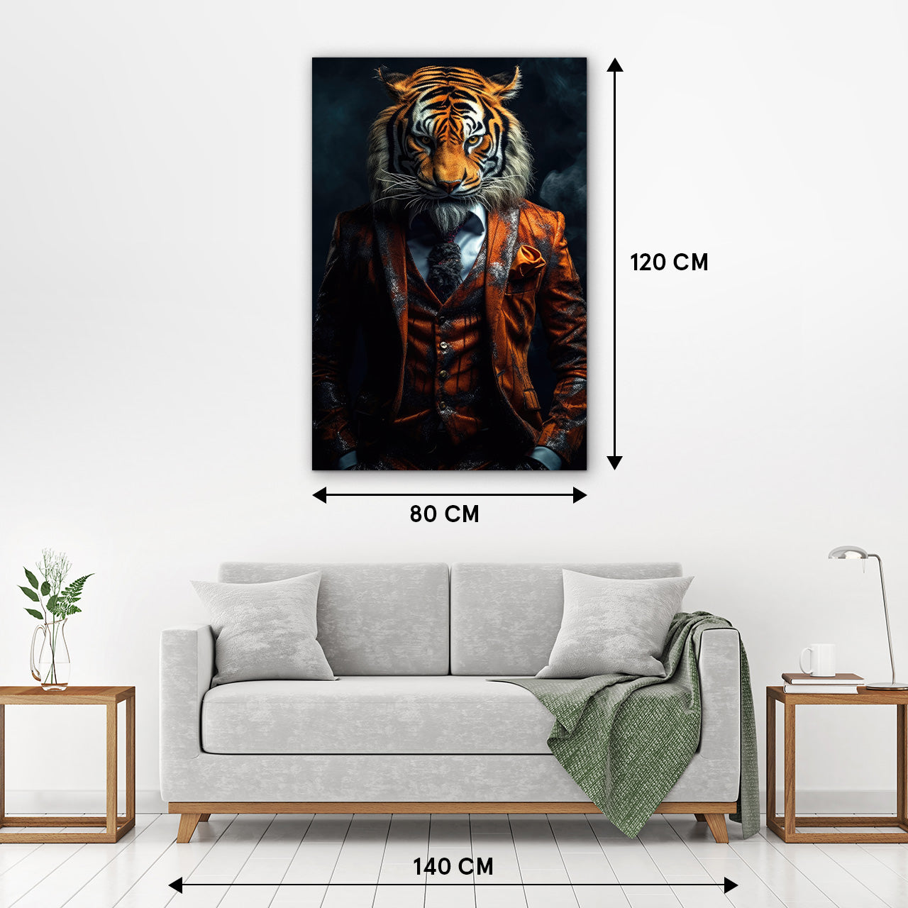 Acrylglasbild Stylish Tiger