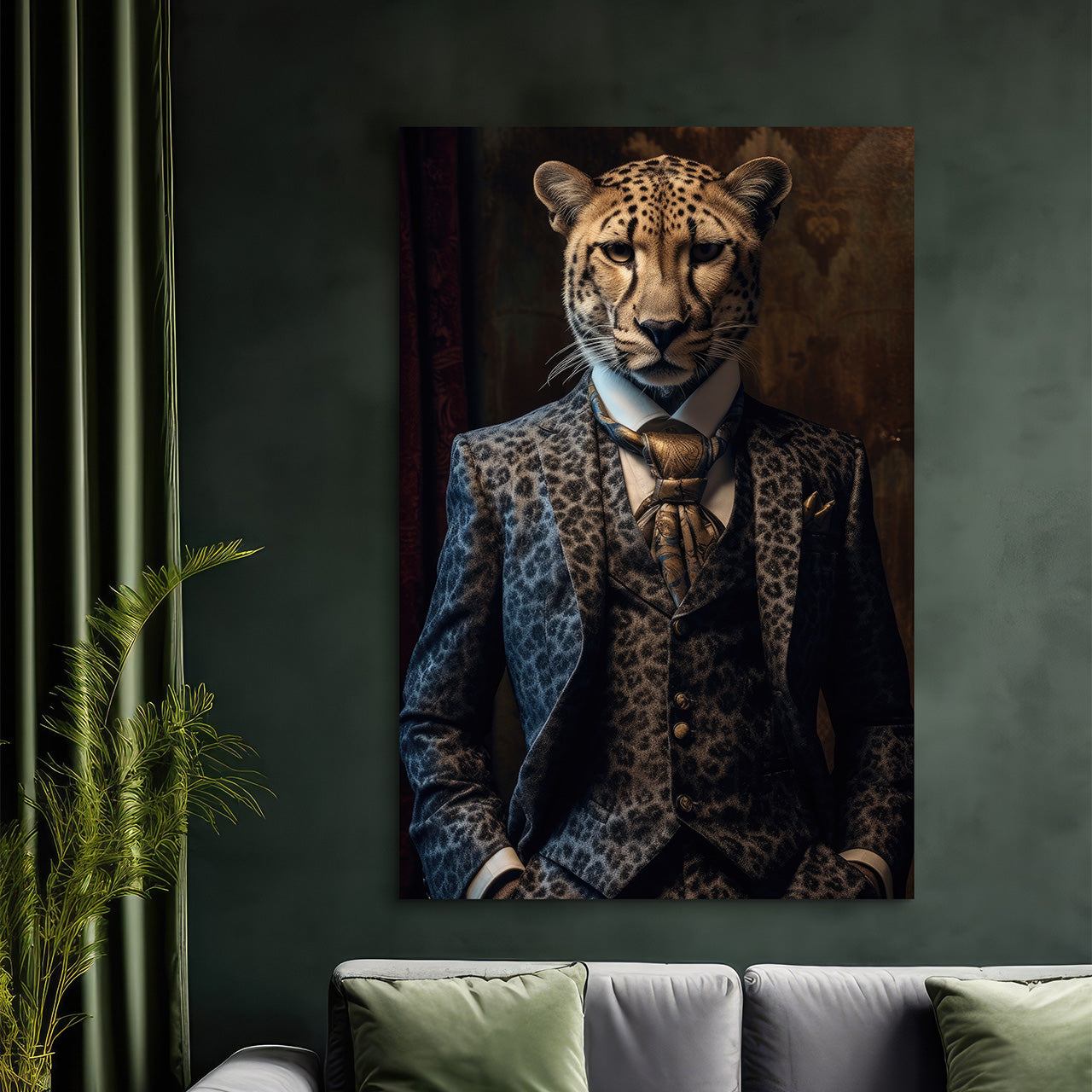 Acrylglasbild Stylish Cheetah