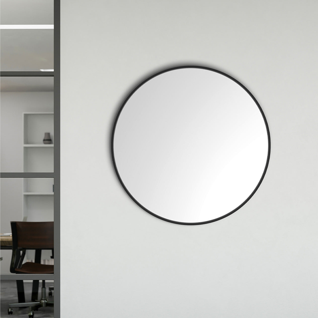 Miroir mural rond