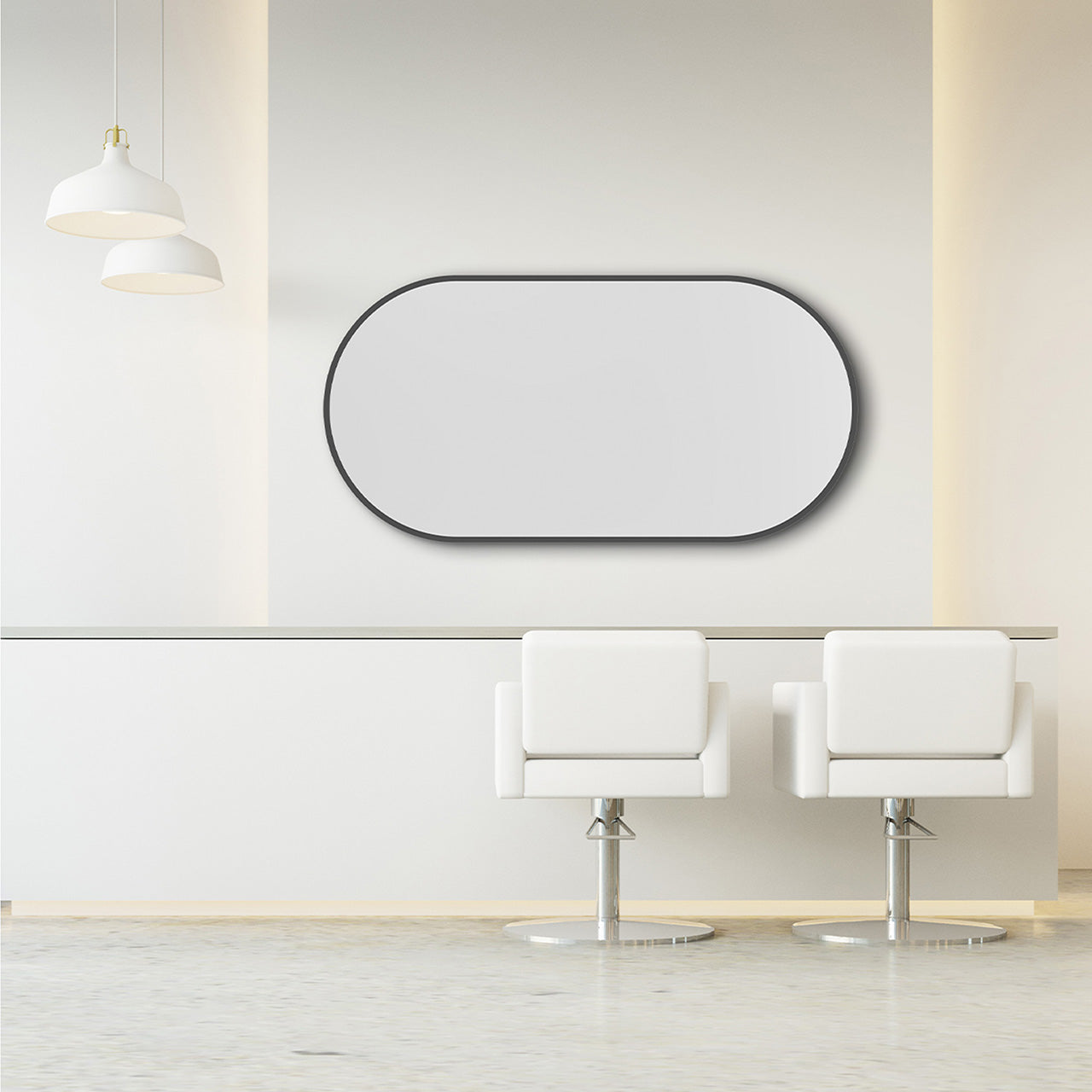 Wandpiegel oval