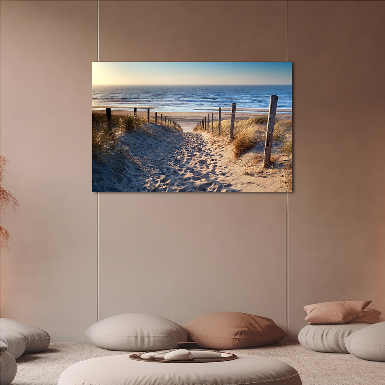 Canvas Print Sandweg zum Strand