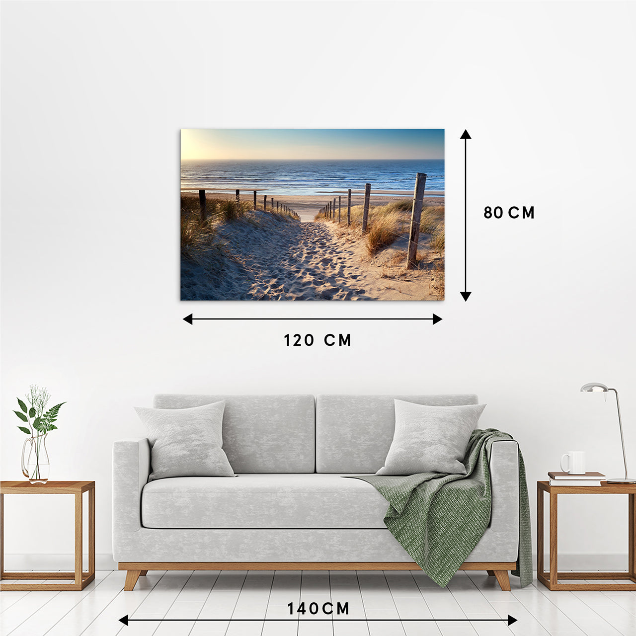 Canvas Print Sandweg zum Strand