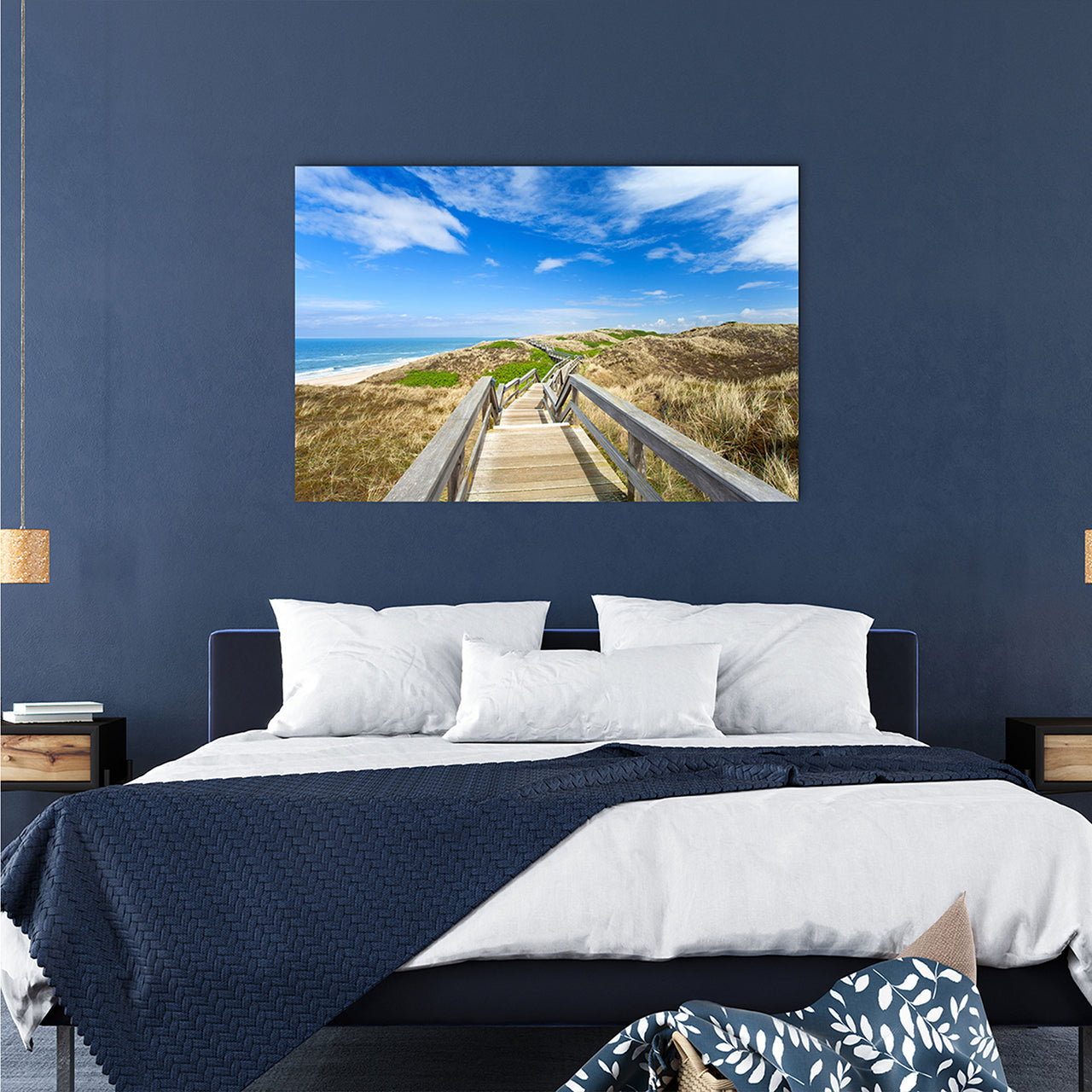 Canvas Print Spaziergang durch die Dünen