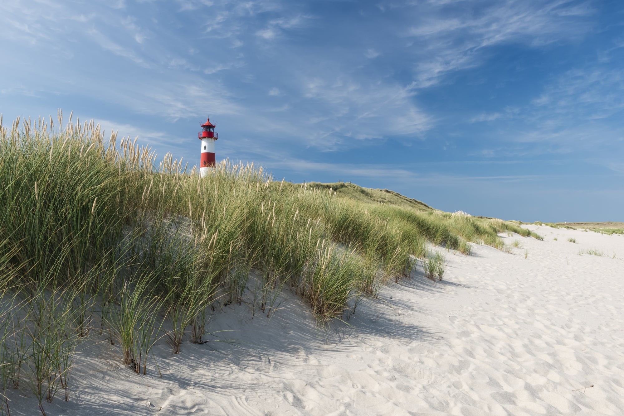 Canvas Print Leuchtturm am Strand