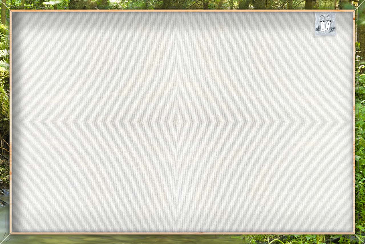 Canvas Print Flußlauf im Wald