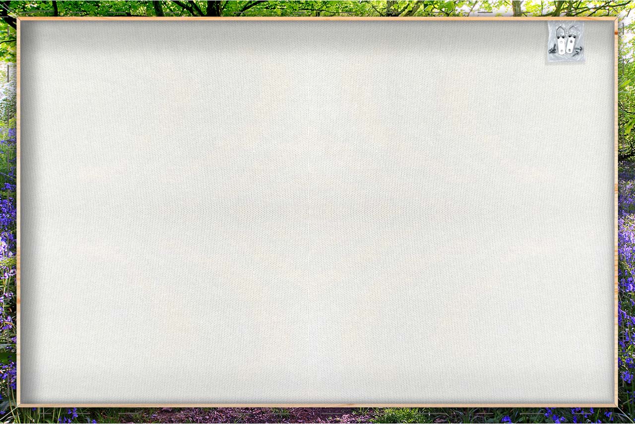 Impression sur toile Forêt avec lavande