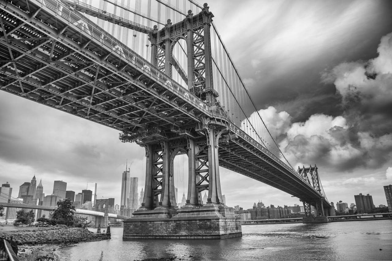 Impression sur toile Pont de Manhattan