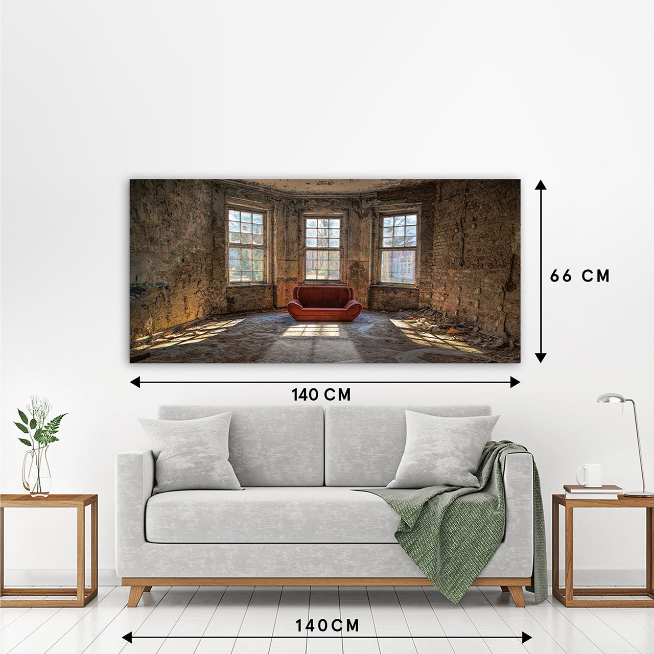 Canvas Print Rotes Sofa