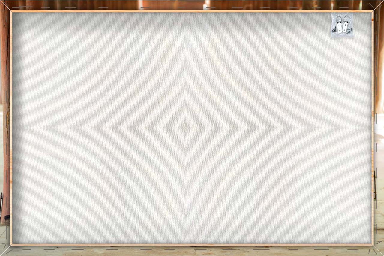 Canvas Print Mönche mit Schirmen