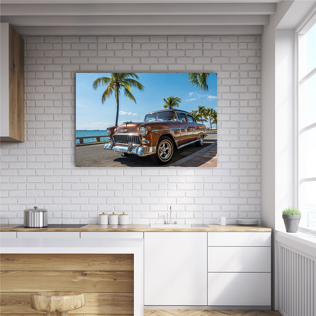 Canvas Print Vintage Cars in Cuba