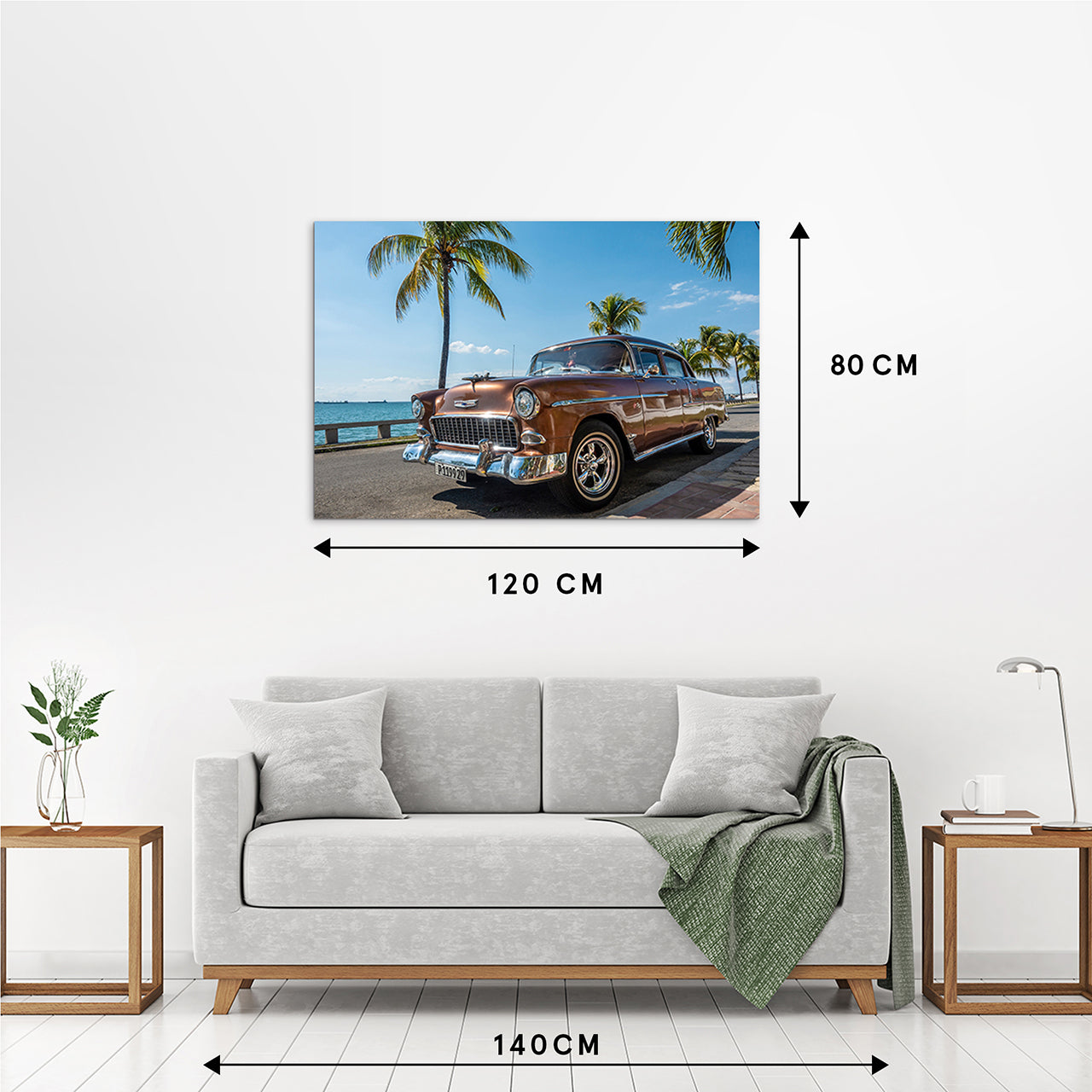 Canvas Print Vintage Cars in Cuba