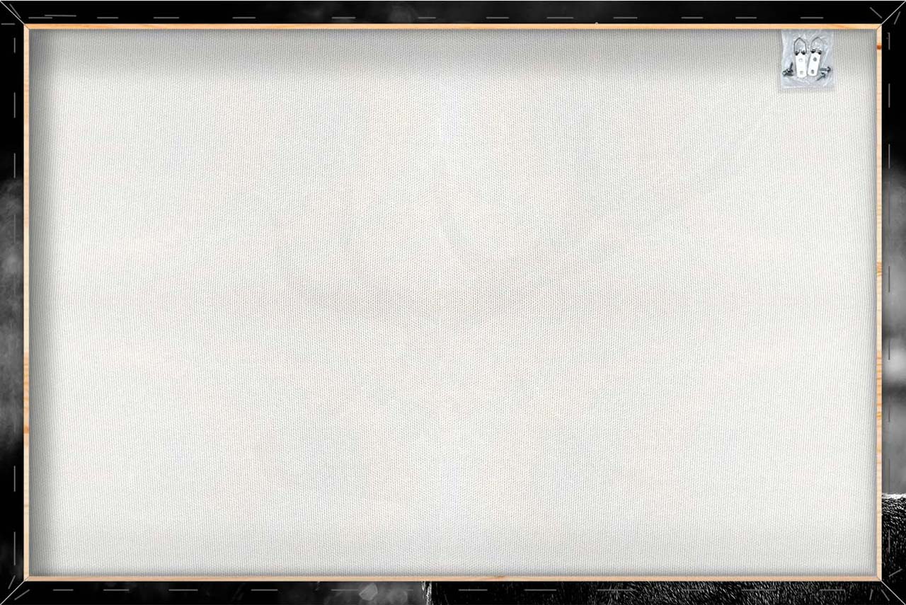 Canvas Print Hirsch in schwarz weiß