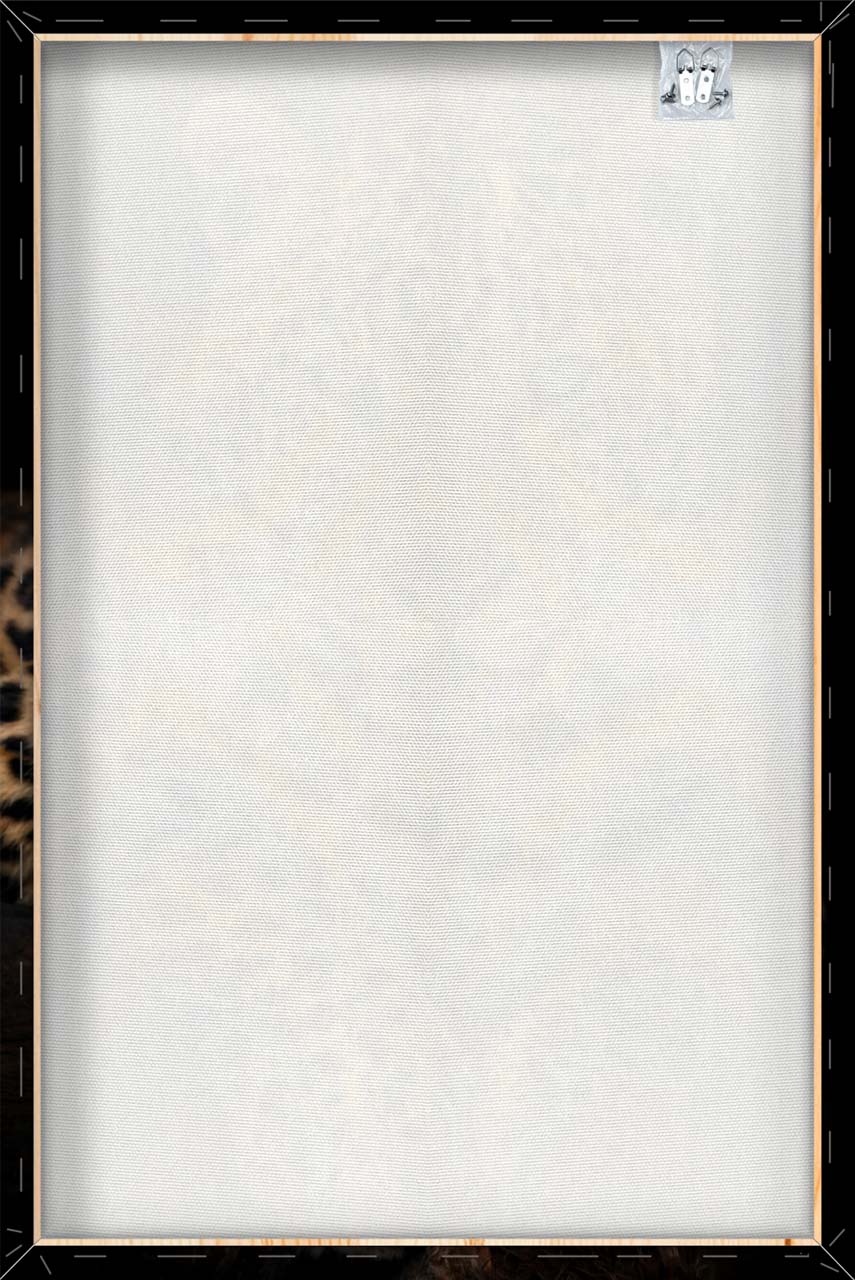 Canvas Print Leo mit stahlblauem Blick