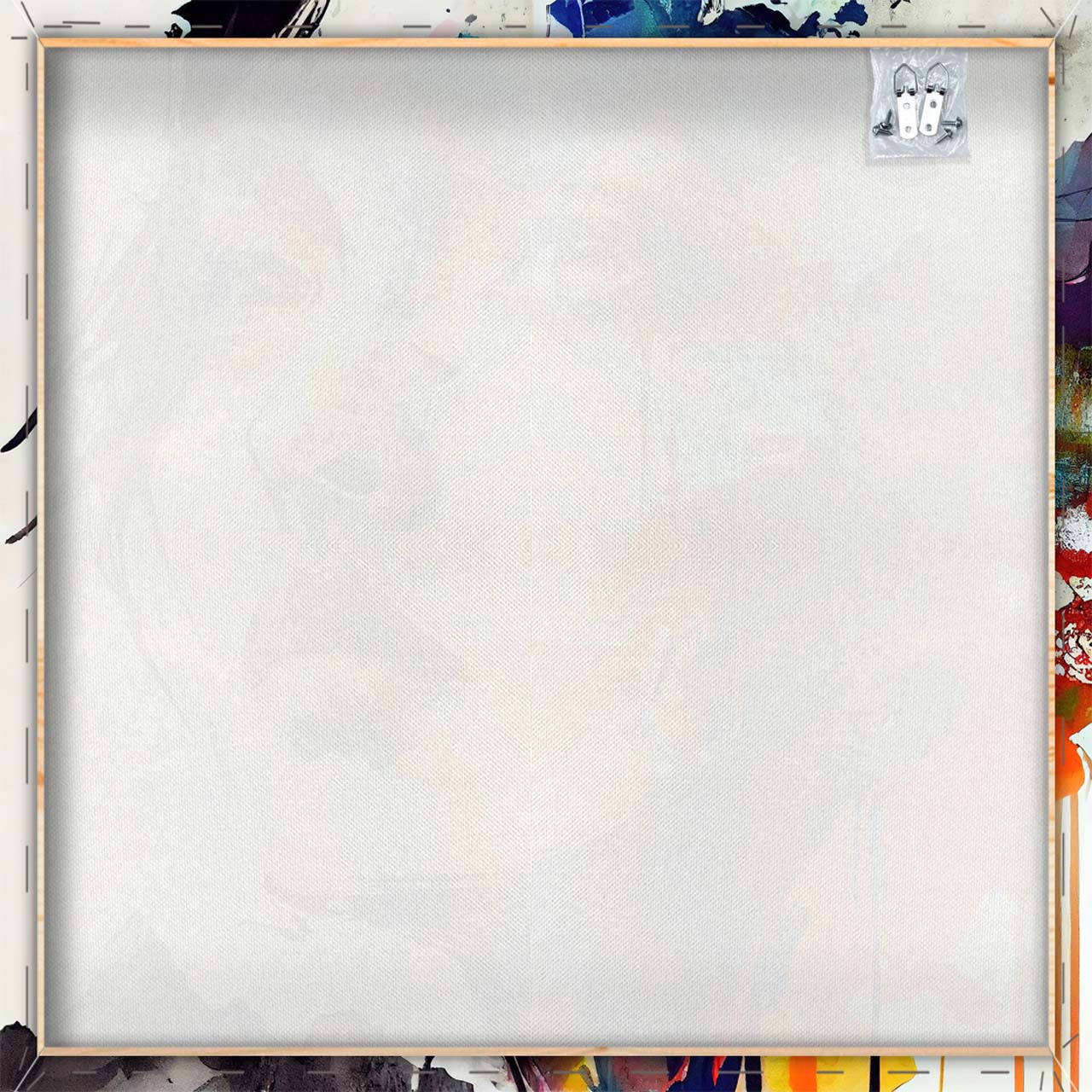 Canvas Print Graffiti Schönheit in Orange