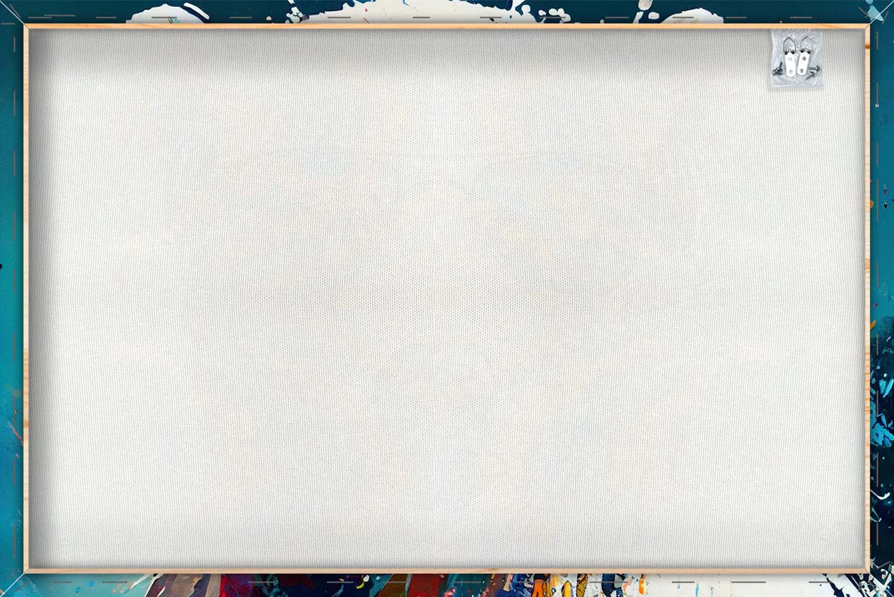 Canvas Print Cooler Eisbär