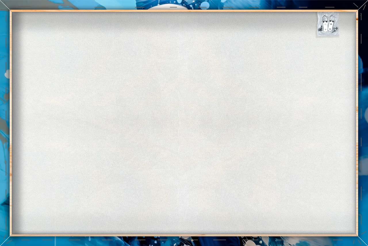 Impression sur toile Musique Bleue