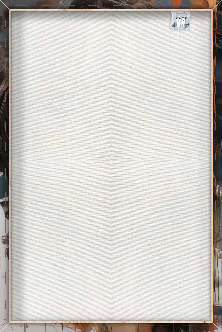 Impression sur toile Fille cool derrière les couleurs